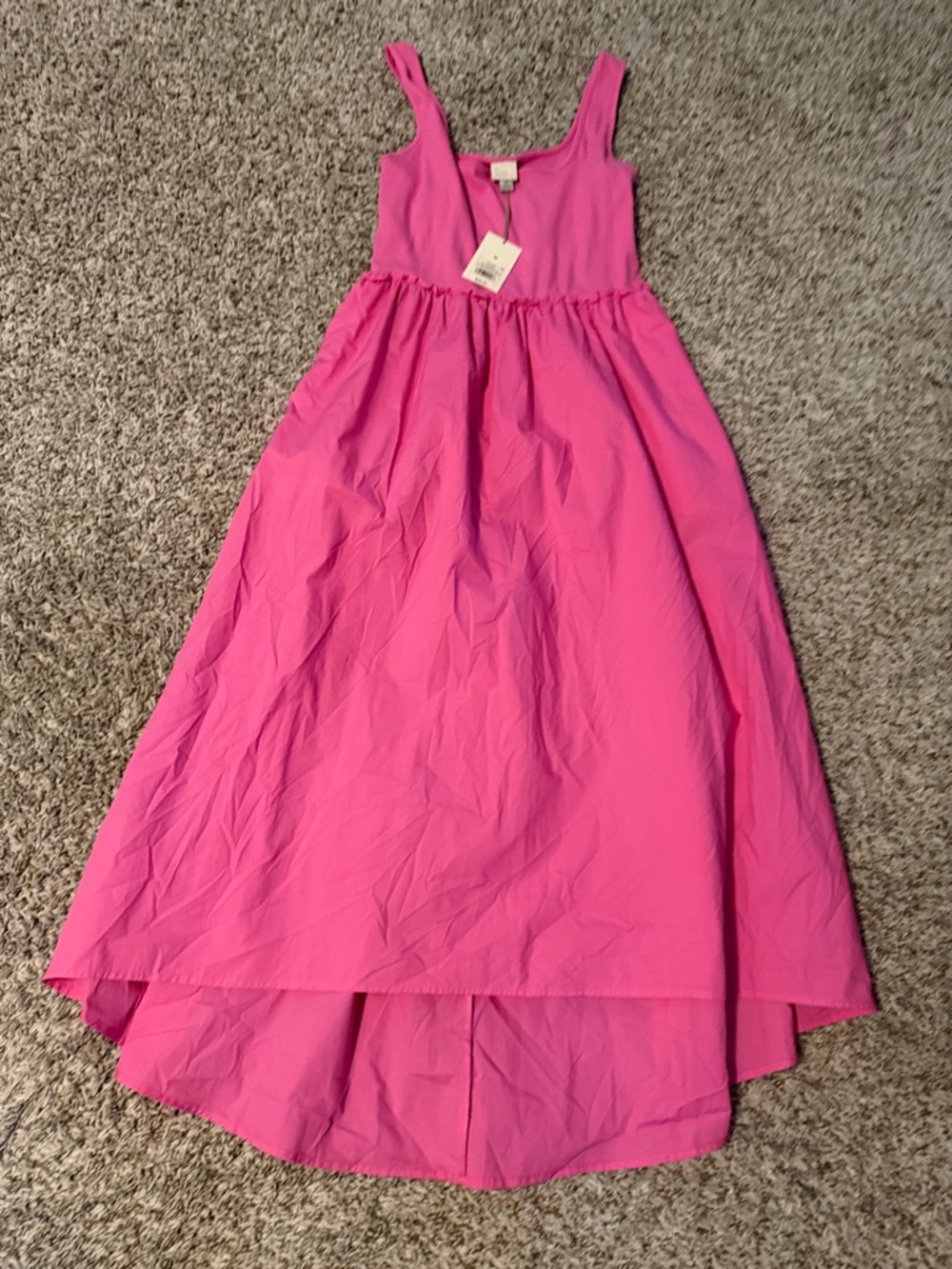 a new day Bright Pink Sleeveless High-Low Dress